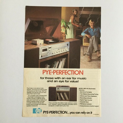 Pye stereo music centre - pye,