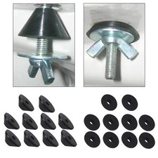 10Pcs Toilet Water Tank Sealing Gaskets, Rubber, Conical, Screw , Non Slip for