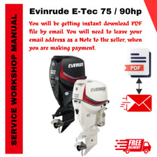 Evinrude E-TEC 75 / 90hp | 2007 Outboard Service Manual.