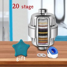 Shower Water Filter 20 Stage Hard Water Filter with Vitamin C Showerhead Home