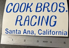 Cook Bros Sticker Decals Old