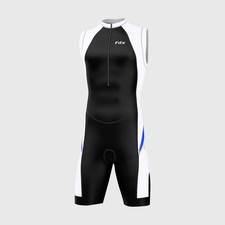Men Triathlon Suit Cycling Running Compression Swimming Tri Skinsuit 5d padded