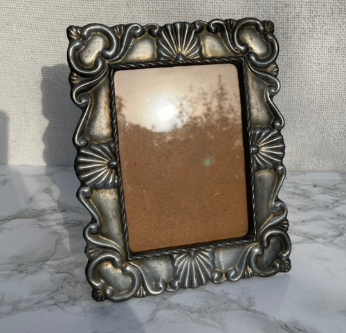 Pewter photo frame picture - pewter,