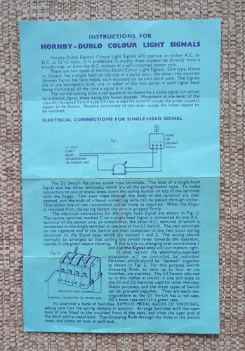 Instruction sheet for hornby - instruction,