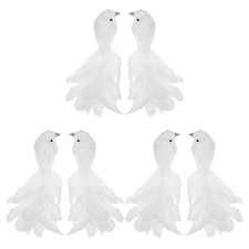 6 Pcs White Artificial Foam