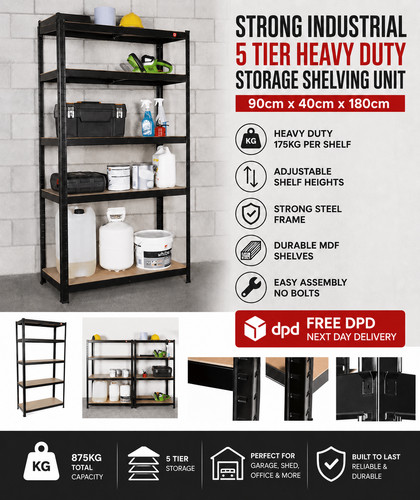 Strong industrial garage - industrial, shelf