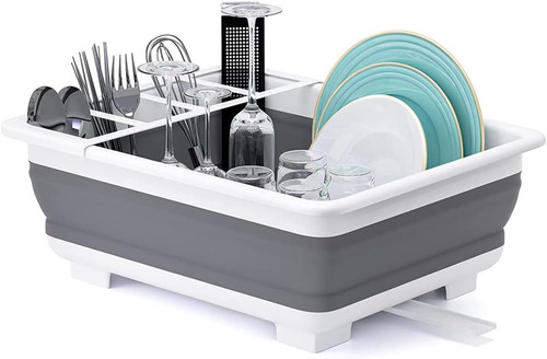 Collapsible dish drying - collapsible, rack