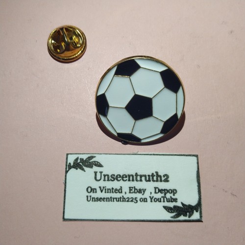 Football pin badge - football,