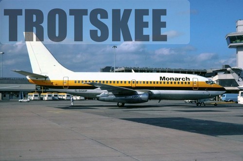 35mm slide monarch - monarch, airlines