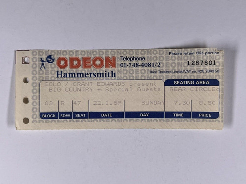 Big country ticket hammersmith - big,