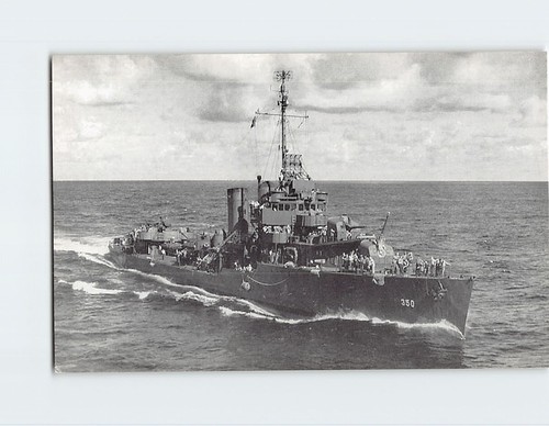 Postcard hull dd - u.s.s., dd-350