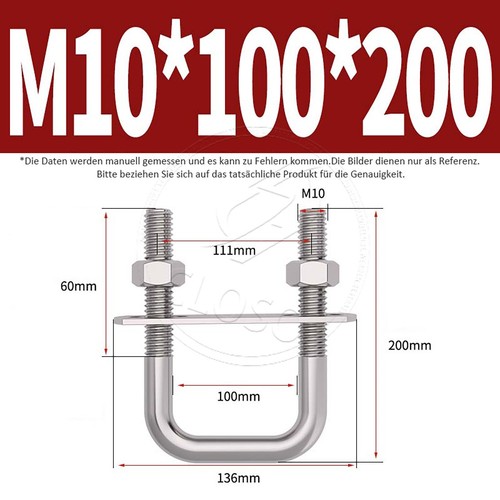 M10 m12 bolt - m6, plates