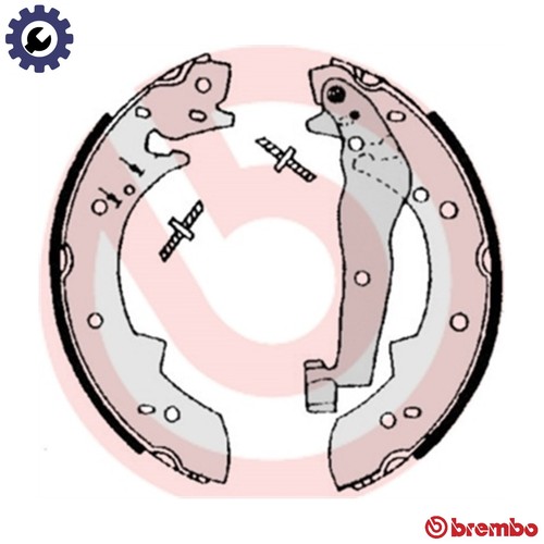Brake shoe set - s, 06