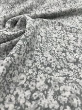 White Ditsy Floral Printed