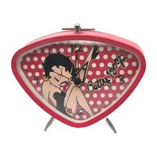 Betty Boop Red Triangle Clock
