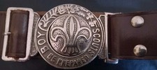 Rare Baden Powell Scout Belt & Buckle c. 1920s