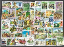 SCOUTS   ON STAMPS 100 ALL