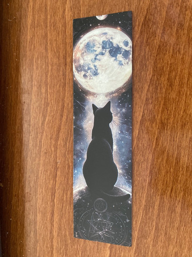 Mystical cat themed bookmark - mystical,