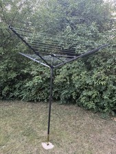 4 Arm Rotary Airer 45M Clothes Washing Line Dryer Folding Outdoor with Spike