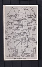 Map Postcard Map Of The English Lakeland