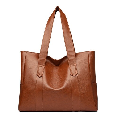 Soft leather bag large - leather,