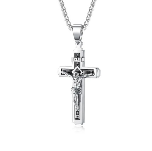 Cross pendant necklace jesus - cross,