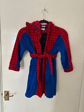 Spider-Man Hooded Dressing Gown Robe Disney Store Age 5-6 Years Marvel 116cm