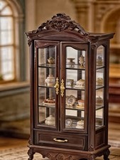 Dolls House Mahogany Mirrored