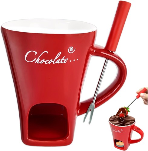 Chocolate fondue mug - chocolate,