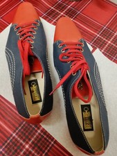 Zilli ,Mens casual shoes , leather and material ,red with  blue colors 