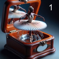 Ballerina Music Box Birthday Card or General Greetings Card by Classic Car Cards