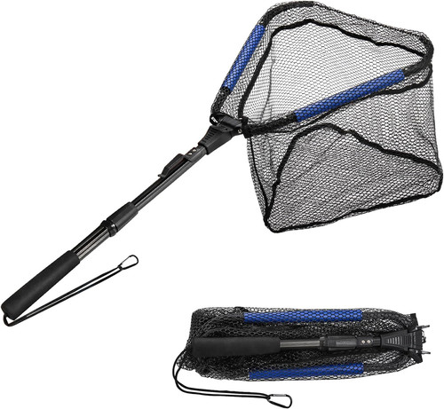 Fishing landing net - landing, foldable