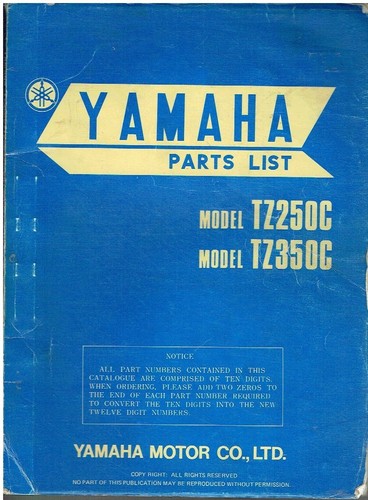 Yamaha tz250c tz350c - yamaha, &