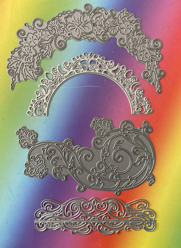 Foliage curved border - curved,