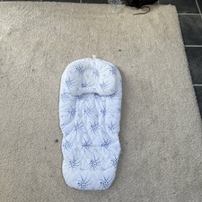 Stokke stroller insert blue and white 