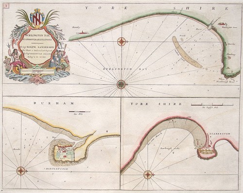 Original antique sea chart - antique,