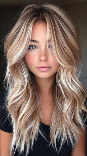 Caramel brown white blonde - brown,