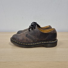 Dr Martens 1461 Crazy Horse Brown Leather Oxford Shoes Size Uk 4 Eu 37 Womens
