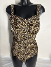Bon Marche Animal Print Padded One Piece Swimsuit Guc Sz 24