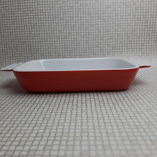 Swan stoneware red baking - stoneware,