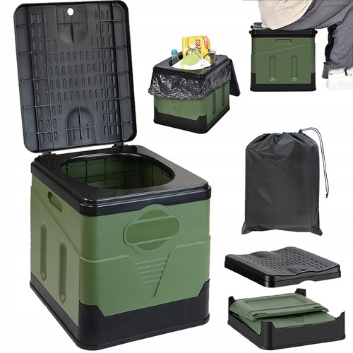 Large portable folding - folding, toilet