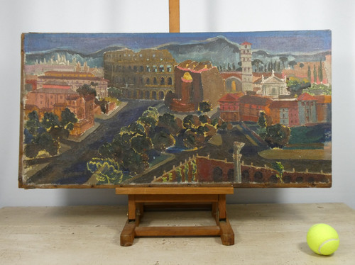 Antique naive landscape - antique,