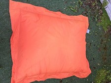 Kids Adult Orange Waterproof Bean Bag Giant Floor Cushion, Collect Only, 120x140