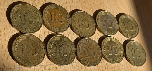 Germany pfennig coin x10 - germany,