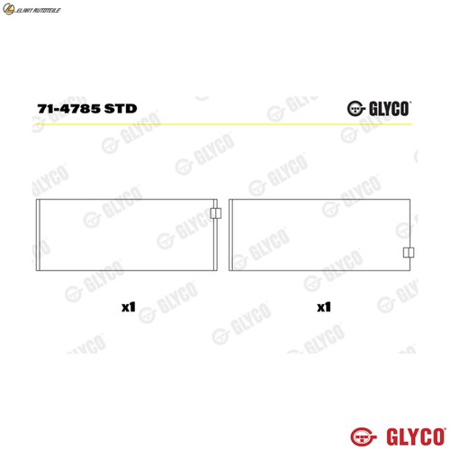 Connecting rod bearing 4785 - bearing, 71-4785