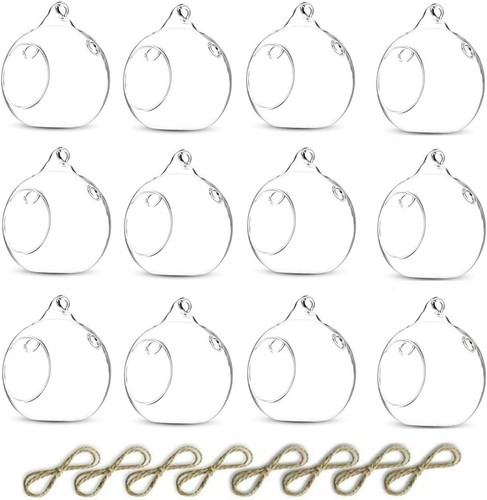 Nuptio 12pcs hanging glass - 12pcs,