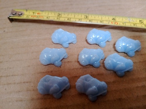 Eight blue plastic low - blue,