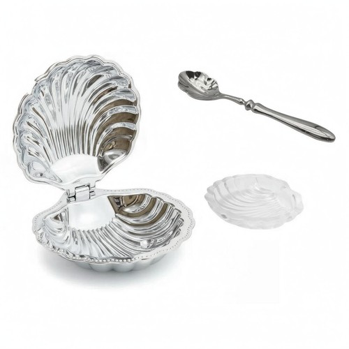 Shell shaped butter dish - shell-shaped,