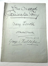 MARY  JERROLD  -  HUBERT  HARBEN +  OTHERS      - THEATRE ACTORS  - AUTOGRAPHS