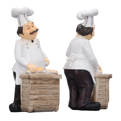 Resin chef statue restaurant - statue,